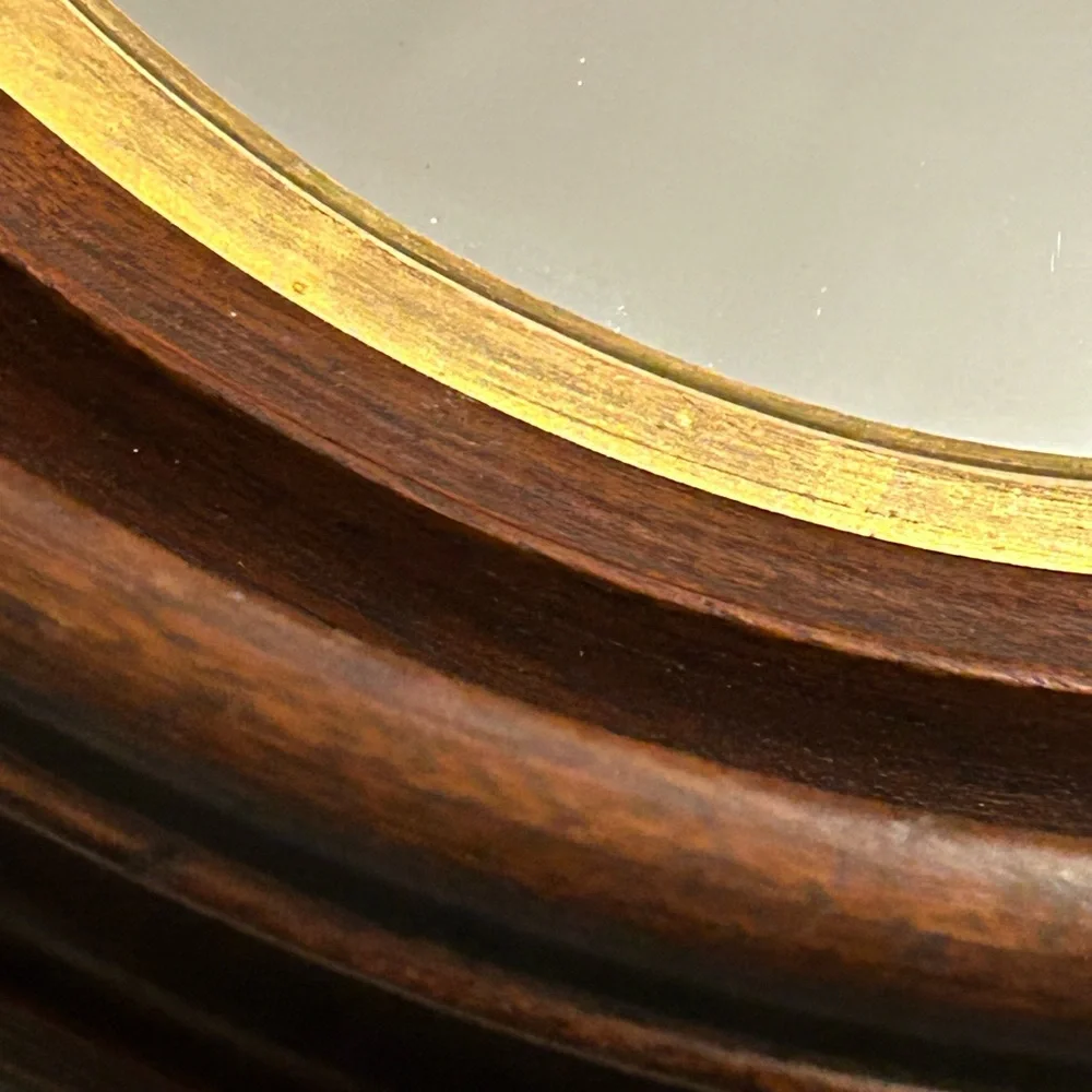 Elegant Vintage Brown and Gold Wall Mirror